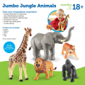 Jumbo Jungle Animals, Set of 5