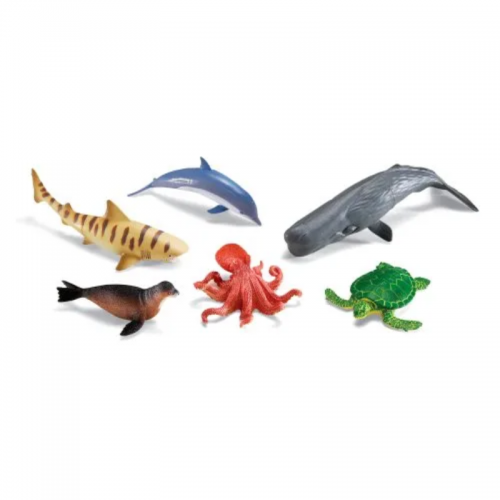 Jumbo Ocean Animals, Set of 6