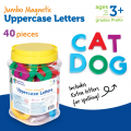 Jumbo Uppercase Magnetic Letters, Set of 40