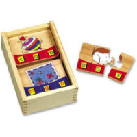 Three-letter Word Wooden Puzzles