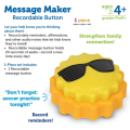 Message Maker Recordable Button - Sun