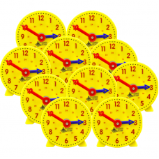 Geared Student Clock 24Hr, set of 10