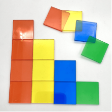 Transparent Squares , Set of 1000 pcs