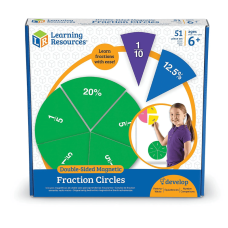  Double-Sided Magnetic Demonstration Rainbow Fraction® Circles