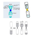Bottle Connector for Water Cyclone Demonstration, set of 5