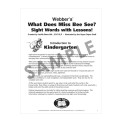What Does Miss Bee See? Sight Words with Lessons! - Kindergarten