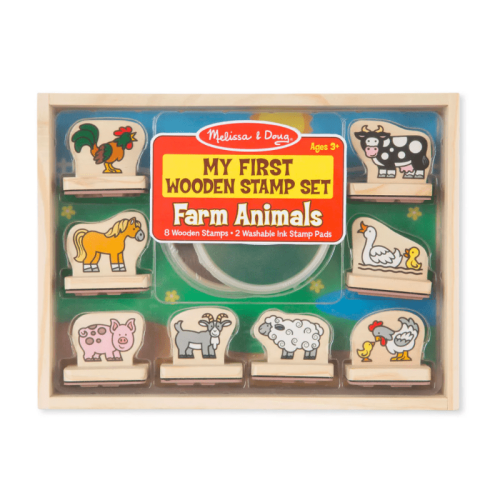 My First Wooden Stamp Set - Farm Animals