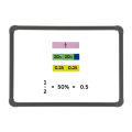 Magnetic Equivalency Tiles Set, Set of 180 pieces