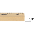 Wooden Meter Stick, Plain Ends