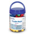 Wooden Beads in a Bucket