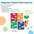 Magnetic Pocket Chart Squares, Set of 4