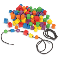 Wooden Beads in a Bucket