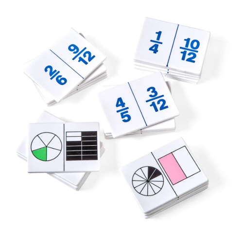 Fraction Dominoes, Set of 30