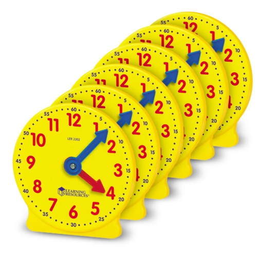 Big Time™ Geared Mini-Clocks, Set of 6