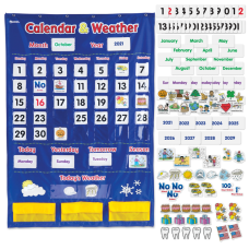 Calendar and Weather Pocket Chart