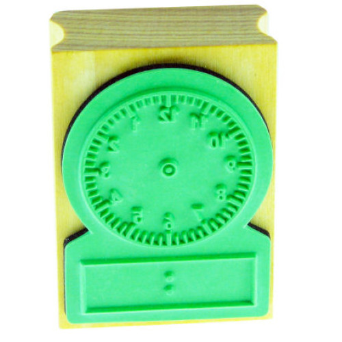 Wooden Clock Stamp