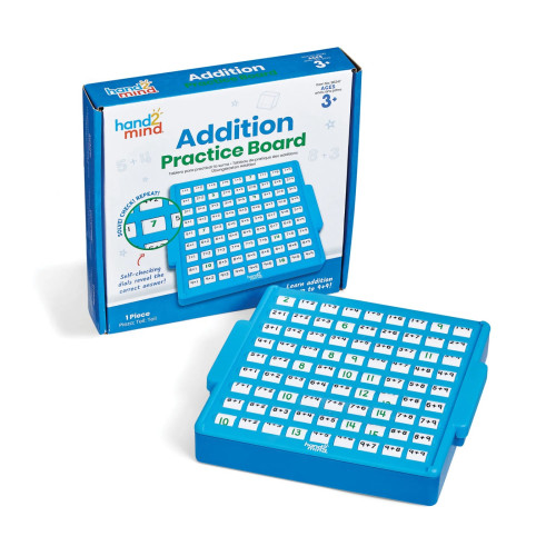 Hand2Mind Addition Practice Board Self-Checking Math Facts Hand2Mind Addition Practice Board Self-Checking Math Facts