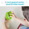 Hand2Mind Rainbow Geared Mini Clocks Set of 6