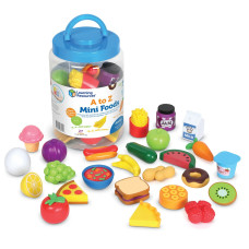 Learning Resources A to Z Mini Foods Play Food Set Learning Resources A to Z Mini Foods Play Food Set
