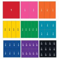 Learning Resources Double-Sided Magnetic Rainbow Fraction Squares