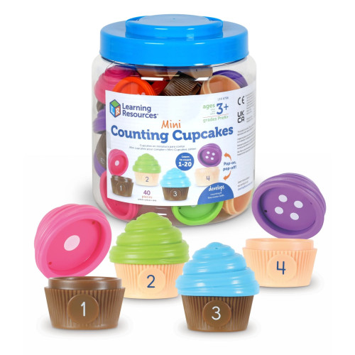 Learning Resources Mini Counting Cupcakes Math Set 40 Pieces