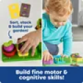 Learning Resources Stacking Shapes Garden Plant Puzzle Board