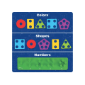 Learning Resources Stacking Shapes Garden Plant Puzzle Board