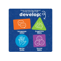 Learning Resources Stacking Shapes Garden Plant Puzzle Board