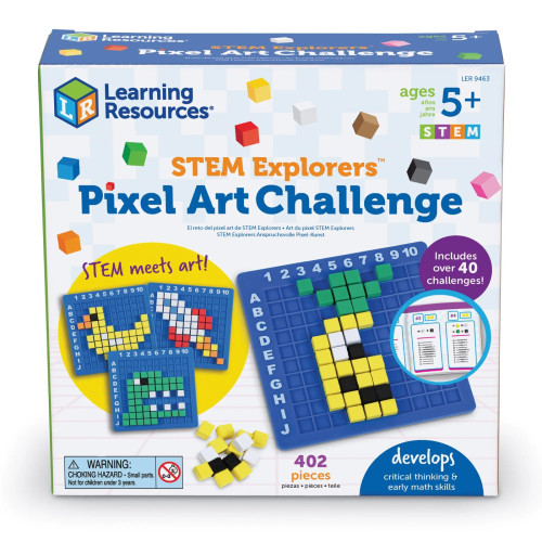 Learning Resources STEM Explorers Pixel Art Challenge Set