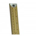 Wooden Metre Ruler with metal end