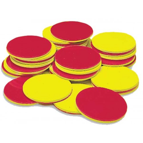 Two-Color Counters,  Yellow & Red, Set of 200