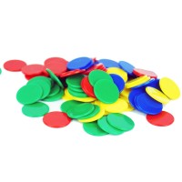 Colour Counting Chips, Set of 100