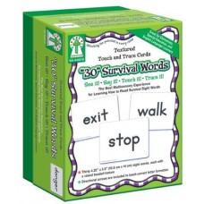 TEXTURED TOUCH TRACE CARDS 30 SURVIVAL WORDS